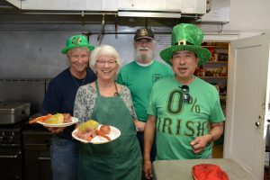 Members and supporters of the American Legion Post #83 were serving up great dinners of corned beef and cabbage for the entire community on St. Patrick’s Day last Sunday in Merced. 