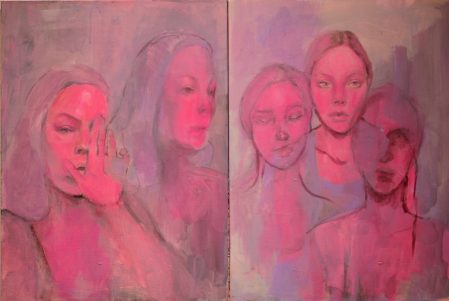 Emily Schellenberg's Go In Shadows, acrylic on canvas