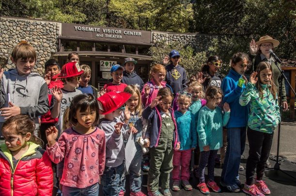 NPS Photo by Al Golub_Yosemite Earth Day Festival_Junior Ranger Ceremony