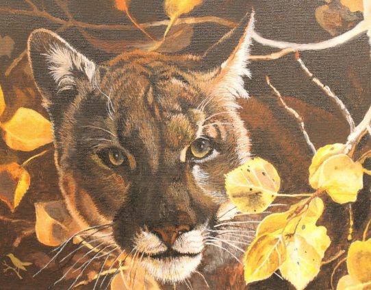 2019 County Fairs Show_Gerald J. Nightingale__Night Cat__Acrylic_2019