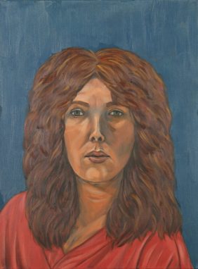 2019 County Fairs Show_Jennifer Flores__Self-Portrait__Oil on canvas_2018