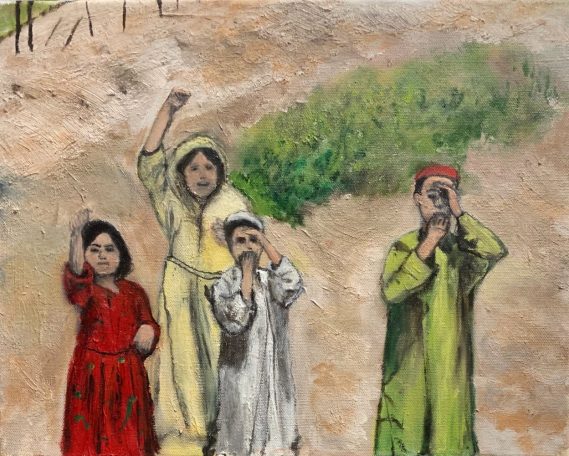 Stories of War_Chris Phillips__Afghan Children, Ghazni Province, Afghanistan__Oil on canvas