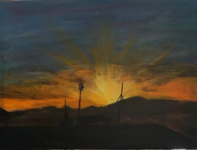 Stories of War_Chris Phillips__FOB Sharana, Afghanistan__Oil on canvas