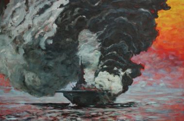 Stories of War_Randy Kirksey__Attack at Dawn__Oil on canvas_2019