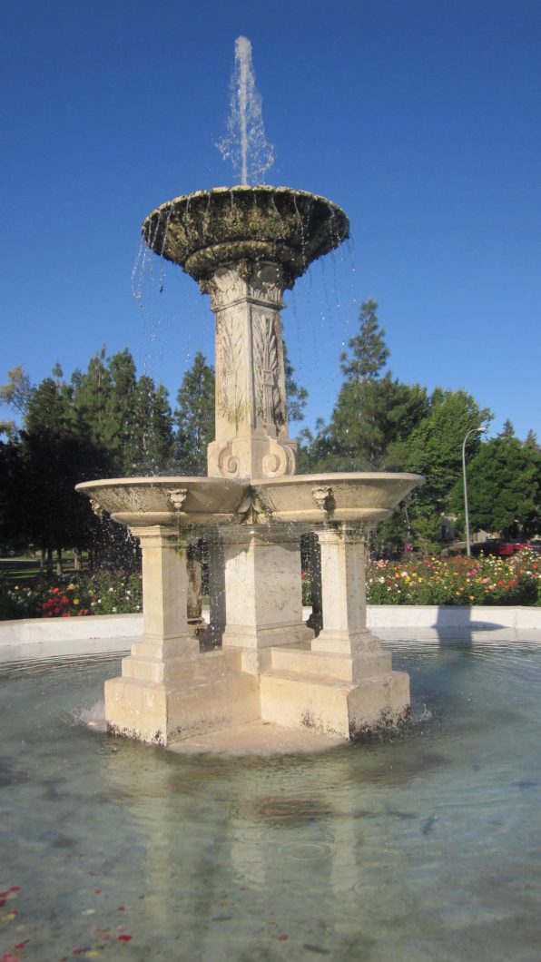 Fountain at Merced County Courthouse Museum