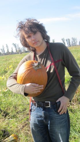 Nils at Merced pumpkin patch