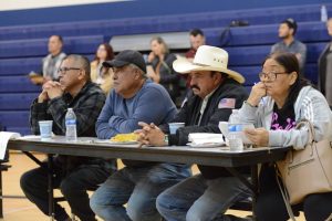 Planada residents listen to a presentation of the draft spending plan for $20 million in state flood relief for their town that was devastated in a flood last January.