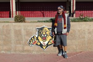 Local hero, Richard Garcia, on the job at Golden Valley High School.